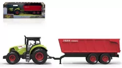 Traktor z przyczepą 1:36 światło dźwięk