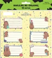 Naklejki na zeszyty - Kapibary (12szt) - tantis.pl