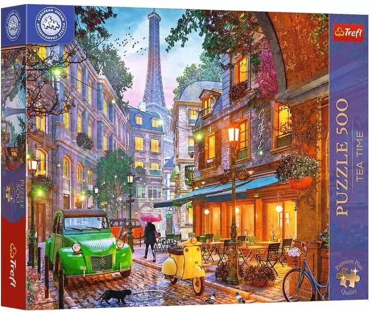 Puzzle 500 Tea Time: Kawiarnia w Paryżu TREFL - tantis.pl