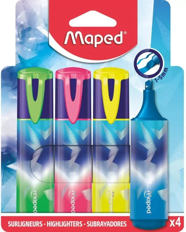 Zakreślacz Arctic Fluo 4kol MAPED - tantis.pl