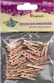 Dekoracyjne klamerki drewniane 25mm 25szt.kolor drewna(EB108) - tantis.pl