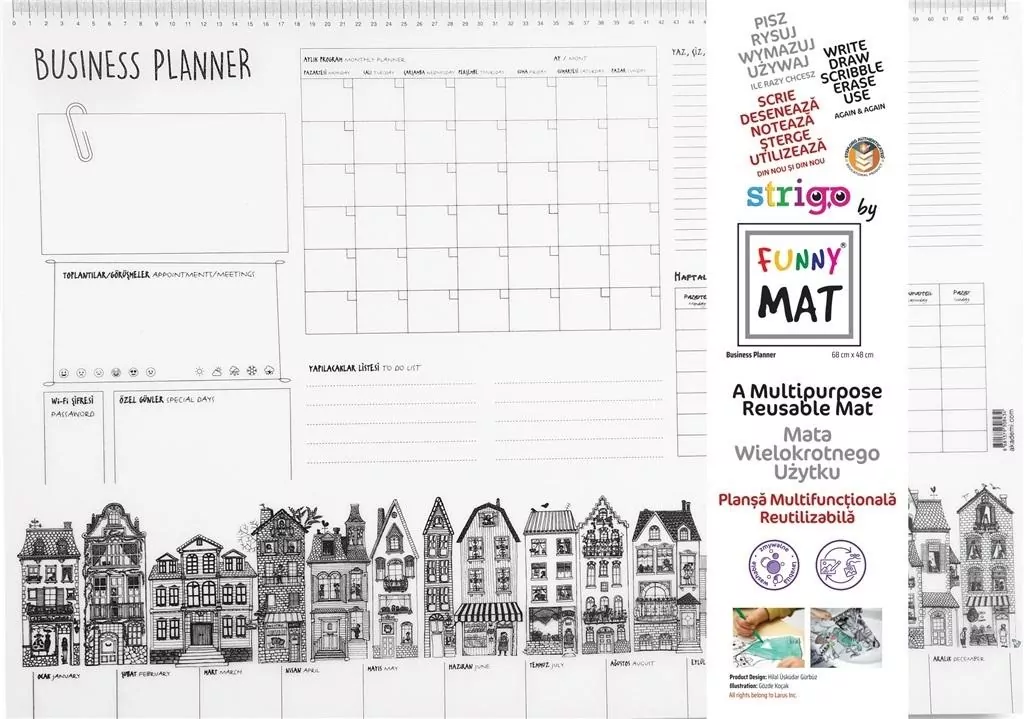 Mata transparentna Business Planer Funny Mat - tantis.pl