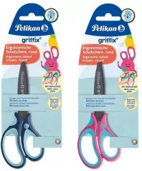 Nożyczki Griffix praworęczne 14cm mix