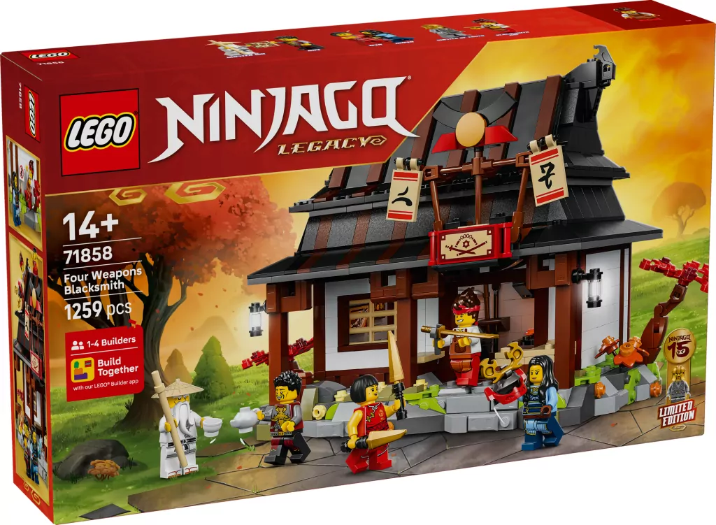 LEGO® Ninjago.  Kuźnia Cztery Bronie 71858 - tantis.pl