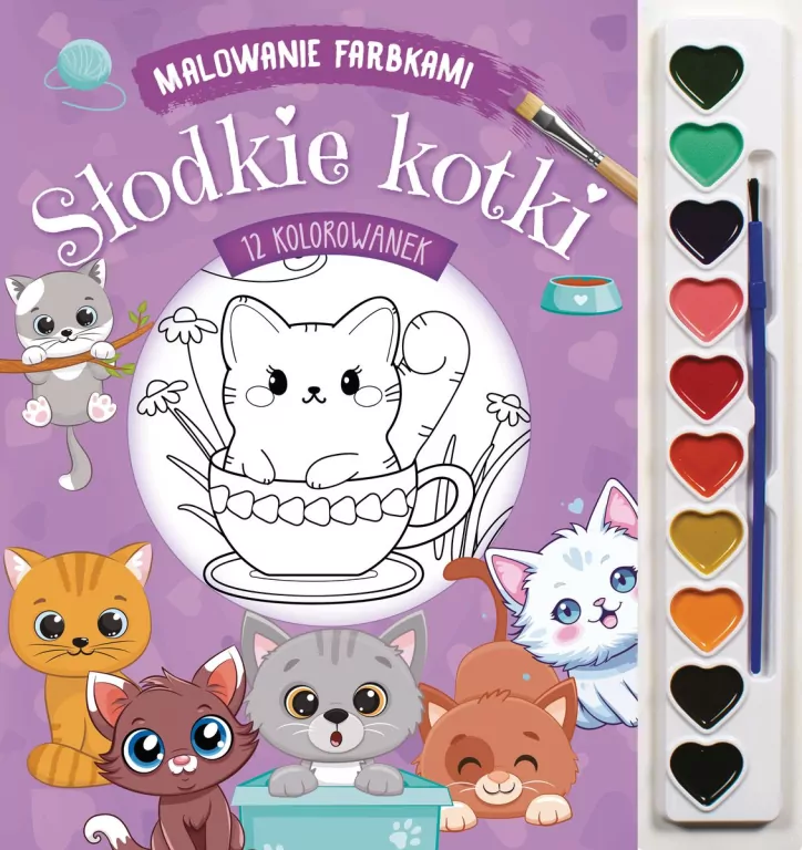 Malowanie farbkami. Słodkie kotki - tantis.pl
