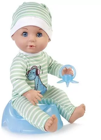 Lalka Natalia siusiający bobas z akcesoriami 30cm - tantis.pl