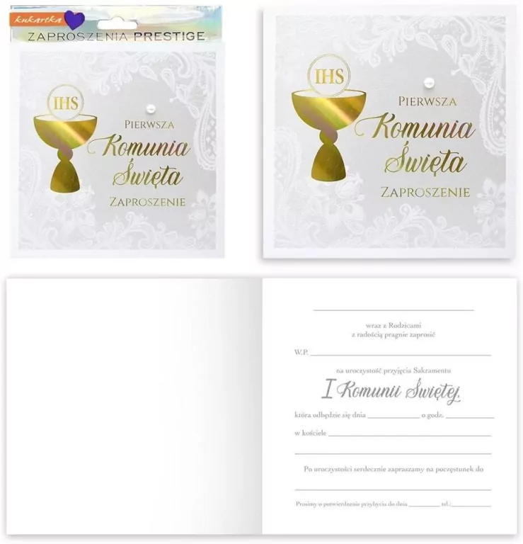 Zaproszenie Komunia - tantis.pl