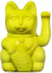 Donkey. Kot szczęścia żółty błyszczący