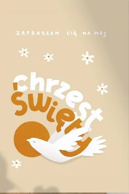 Zaproszenie Chrzciny (5szt) - tantis.pl