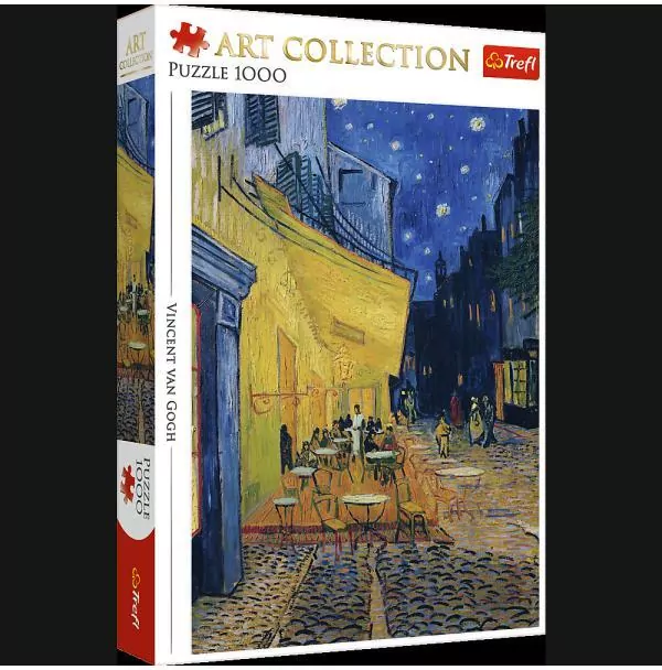 Puzzle 1000 Taras kawiarni w nocy TREFL - tantis.pl