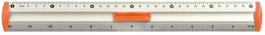 Linijka 30cm aluminiowa. Pomarańczowa - tantis.pl