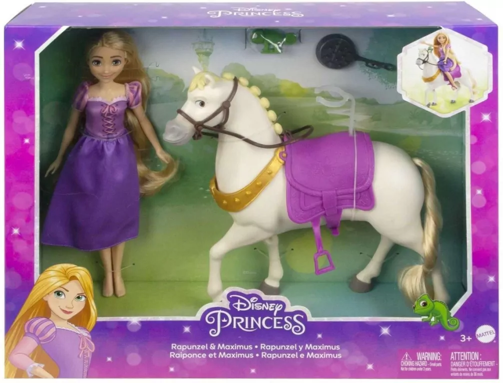 Lalka Roszpunka i Maksimus. Disney Princess - tantis.pl