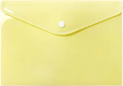 Teczka koperta A5 PP pastel żółta