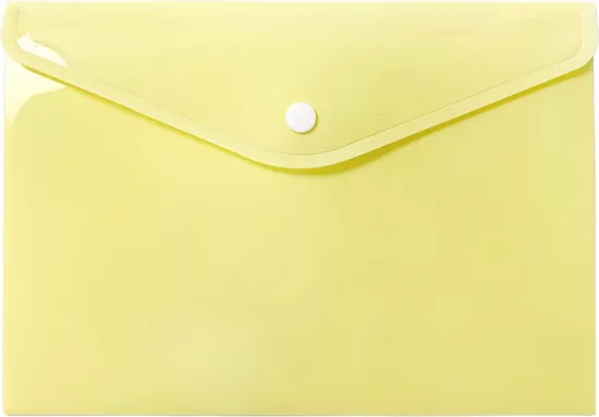 Teczka koperta A5 PP pastel żółta