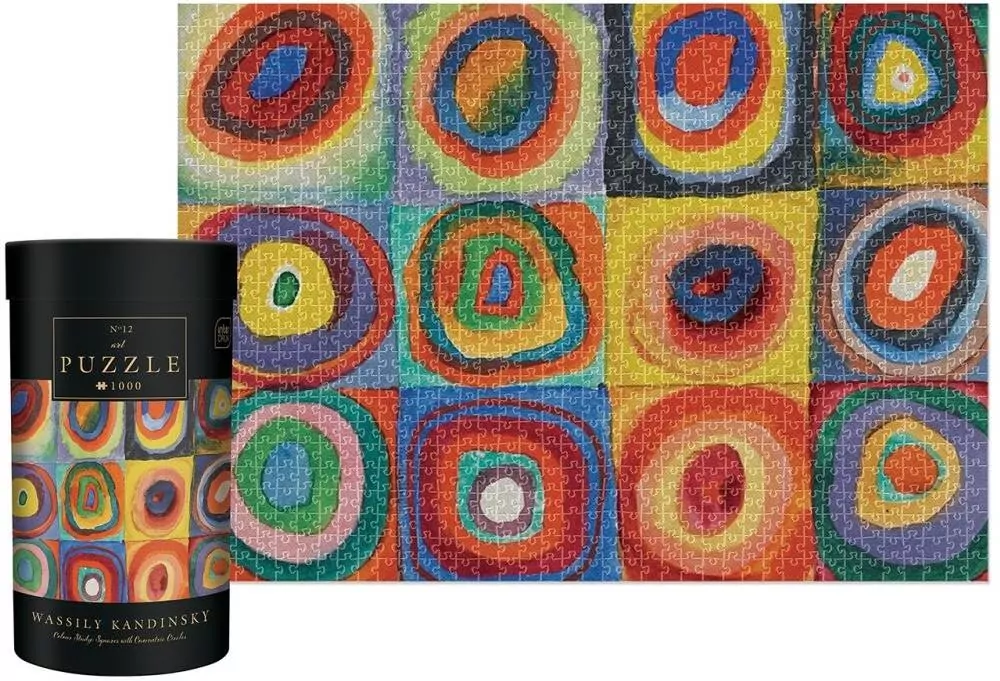 Puzzle 1000 Wassily Kandinsky Squares with Circles - tantis.pl