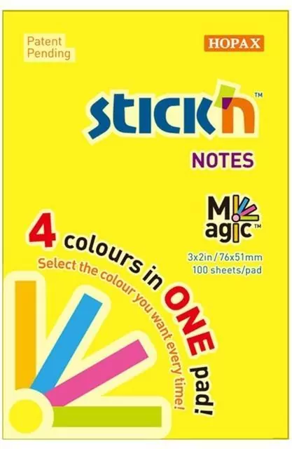 Notes samoprzylepny 51x76mm neon mix 100K - tantis.pl