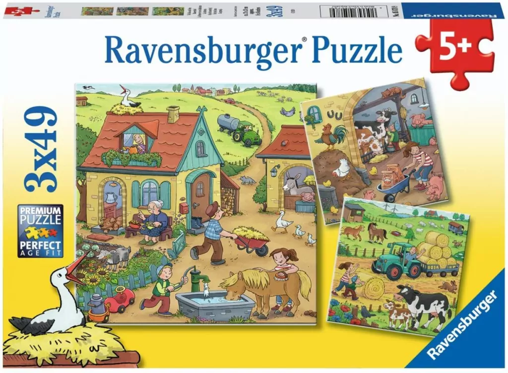 Puzzle 3x49 Farm fun - tantis.pl