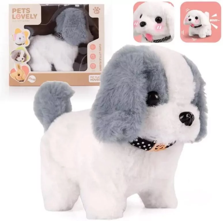 Pluszowy interaktywny Piesek z dźwiękiem - tantis.pl