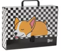 Teczka z rączką A4 XL Sleepy Corgi - tantis.pl