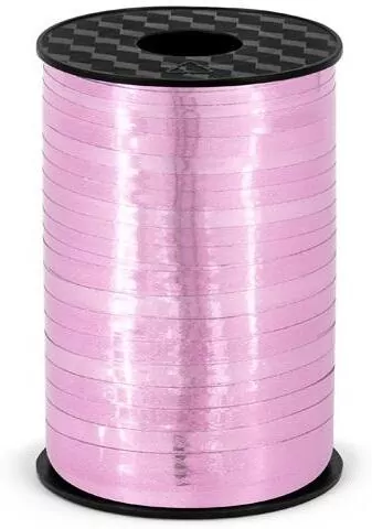 Wstążka plastikowa różowa 5mmx225m - tantis.pl
