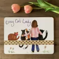 Podkładka pod talerz MT57 Crazy Cat Lady Kociara - tantis.pl