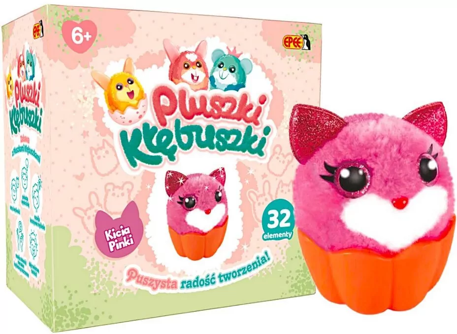 Pluszki-Kłębuszki. Kicia Pinki - tantis.pl