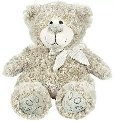 Miś z kokardą ecru 27cm - tantis.pl