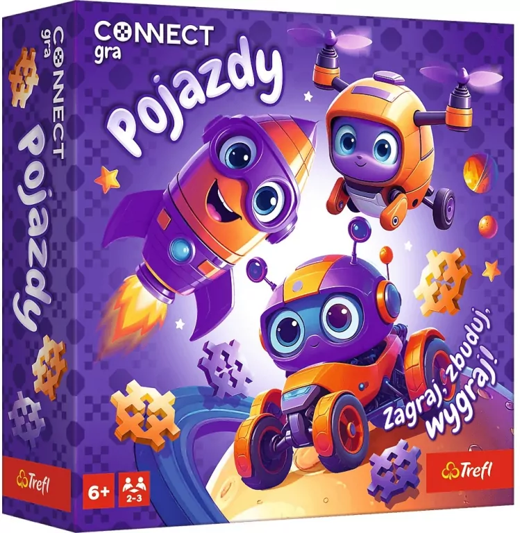 Gra dla dzieci Connect Pojazdy TREFL - tantis.pl