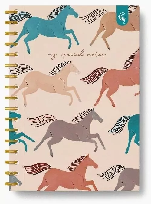 Kołonotatnik ozdobny B5/160K kratka Jednorożc - tantis.pl