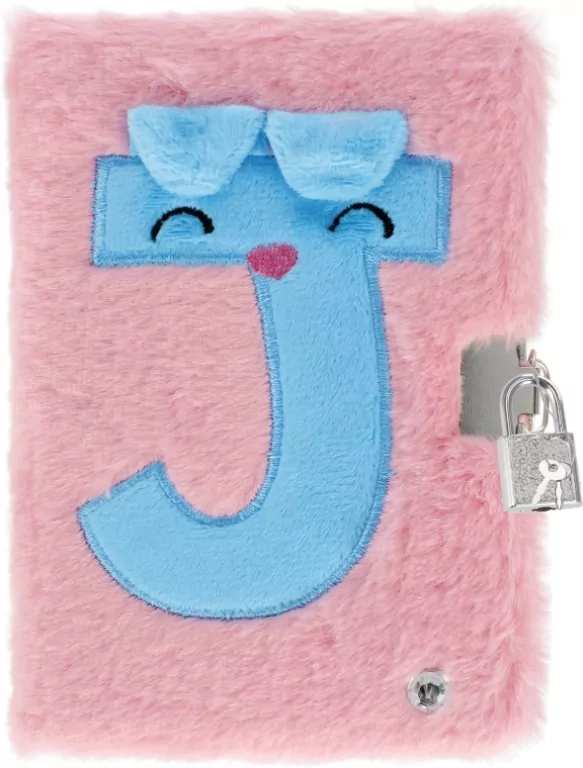 Pamiętnik świecący z kłódką Pink "J" - tantis.pl