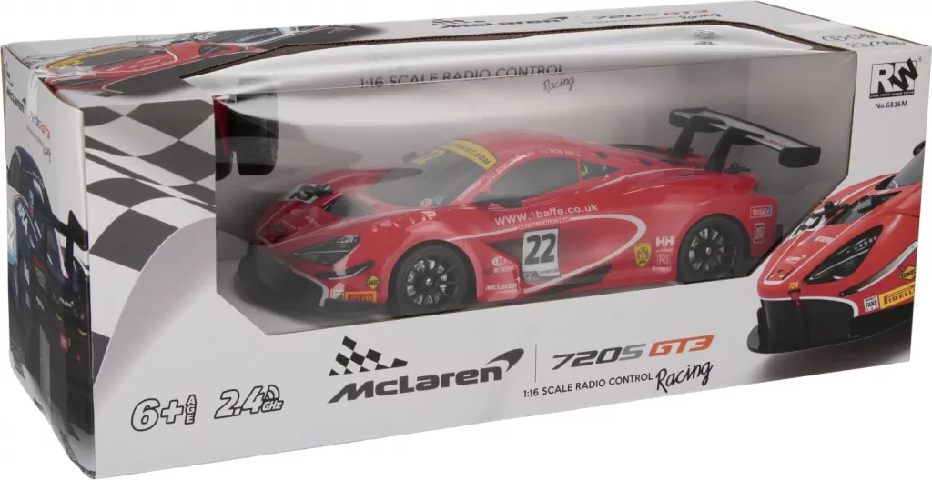 Auto wyścigowe zdalnie sterowane McLaren 720S GT3 Mega Creative 544202 mix cena za 1 szt - tantis.pl
