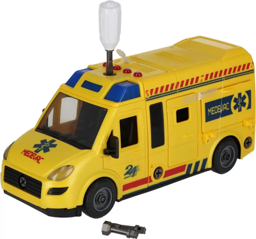 Auto ratunkowe karetka do skręcania Mega Creative 544951 - tantis.pl