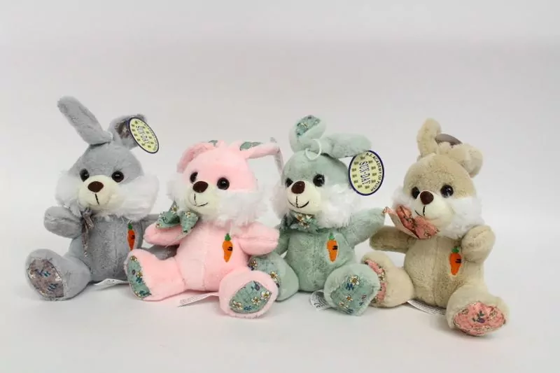 Królik zajączek z marchewką 15cm MIX - tantis.pl