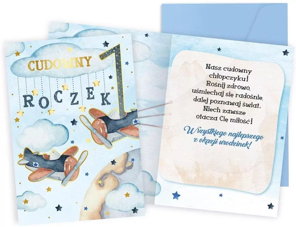 Karnet B6. Roczek samoloty - tantis.pl