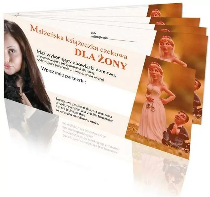 Książeczka czekowa dla Żony - tantis.pl