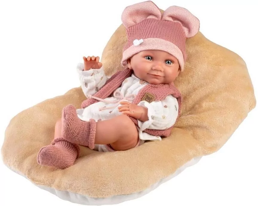 Lalka winylowa bobas Nica z poduszką 40cm - tantis.pl