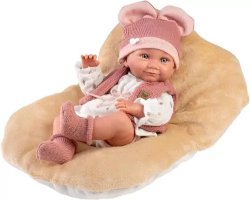 Lalka winylowa bobas Nica z poduszką 40cm