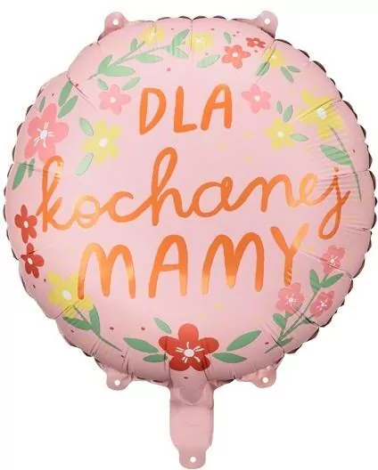 Balon foliowy. Dla kochanej mamy 45cm - tantis.pl