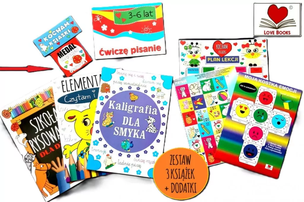 Ćwiczę pisanie 3-6 lat. Zestaw 3 książek z dodatka - tantis.pl