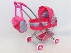 Wózek gondola różowo-szary