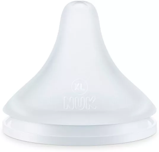 NUK. Smoczki do butelki silikonowe. 2 sztuki. Rozmiar XL. - tantis.pl