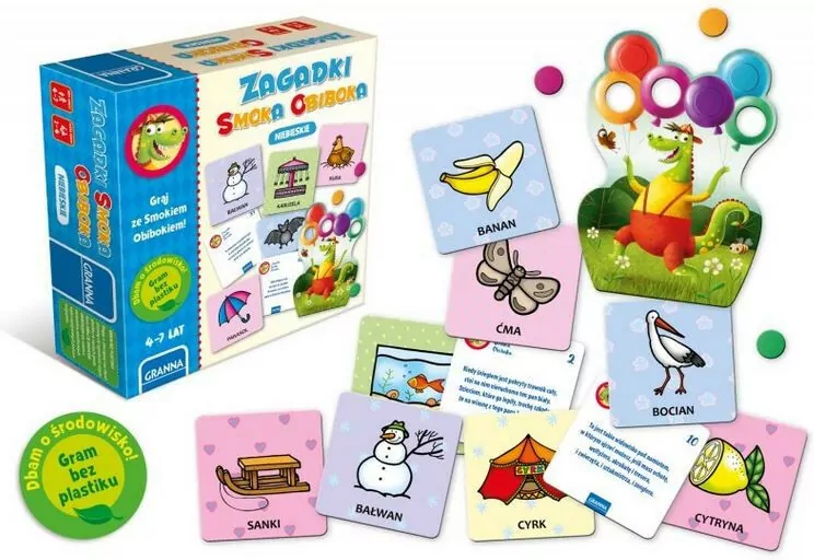 Zagadki Smoka Obiboka. Niebieskie. Graj ze Smokiem Obibokiem - tantis.pl