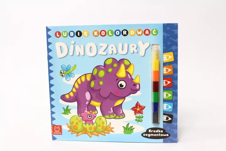 Dinozaury. Lubię kolorować. Kredka segmentowa - tantis.pl