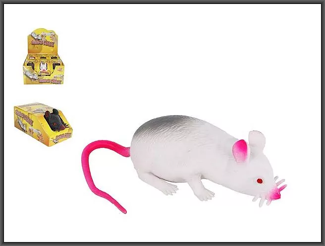 Gniotek Myszka rozciągliwa 12cm 2 kolory p12 mix cena za - tantis.pl