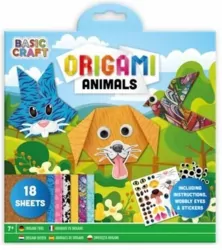 Blok z naklejkami i arkuszami do origami Kwiaty