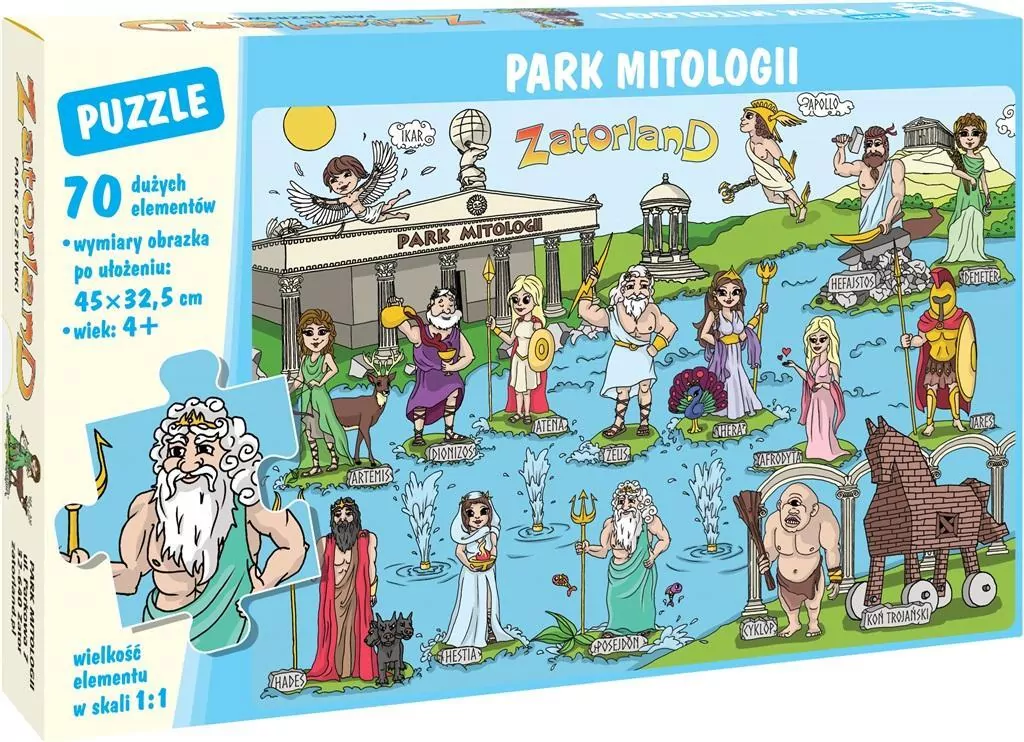 Puzzle 70 elementów. Park mitologii - tantis.pl