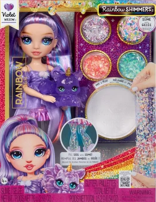 Rainbow High Shimmers with Slime Fashion Violet - tantis.pl