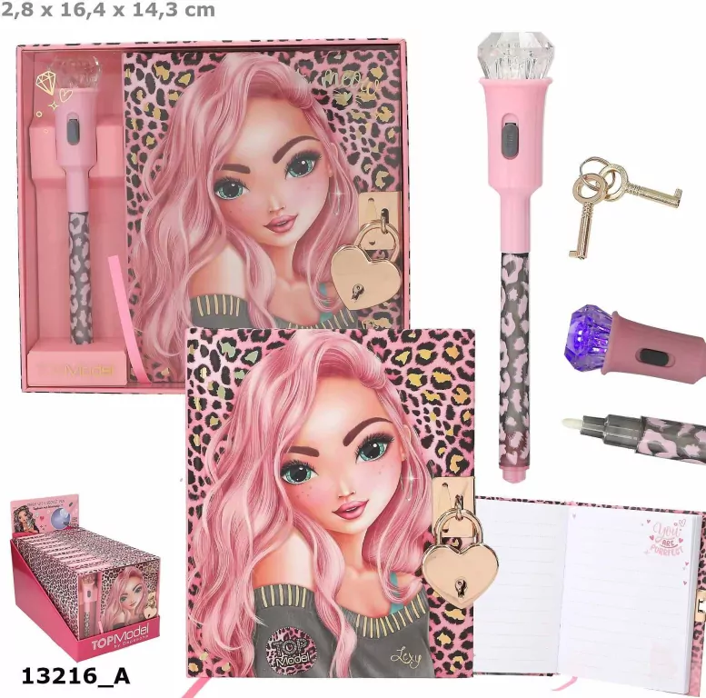 Pamiętnik Top Model z sekretnym długopisem 13216A - tantis.pl