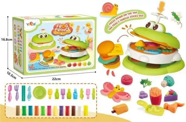 Zestaw ciastoliny żaba burger - tantis.pl