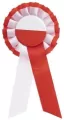 Kotylion biało-czerwony - tantis.pl